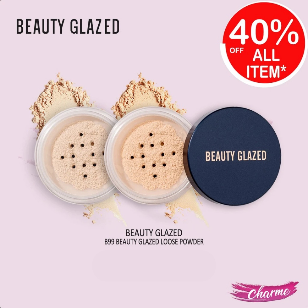 (READY & ORI) Beauty Glazed Loose Powder Bedak Tabur B 99 B99