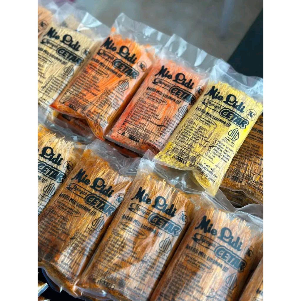 

MIE LIDI CETAR MIE BITING JAJANAN JADUL