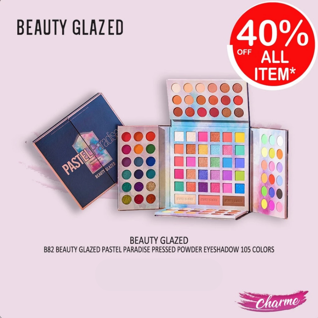 (READY) Beauty Glazed Pastel Paradise Pressed Eyeshadow 105 Colors B82 B 82