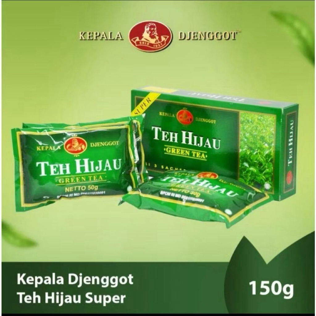 

TEH HIJAU SUPER PREMIUM KEPALA DJENGGOT 150GR