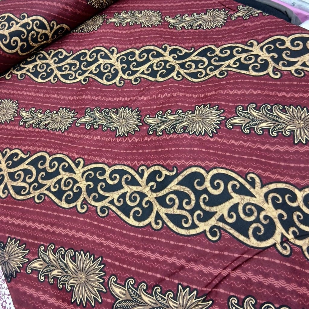 Bahan Kain Katun Batik Motif Simbar ll kain bahan batik