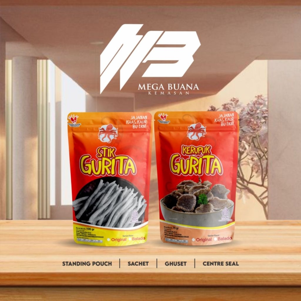 CUSTOM STANDING POUCH MINIMAL ORDER 1000  PCS KEMASAN MAKANAN CUSTOM STANDING POUCH PRINT NON ZIPLOC