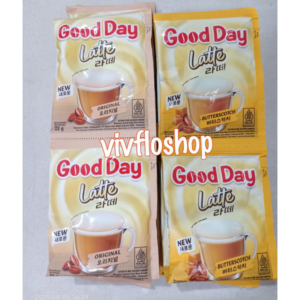 

Kopi Good Day Latte (isi 10 sachet)