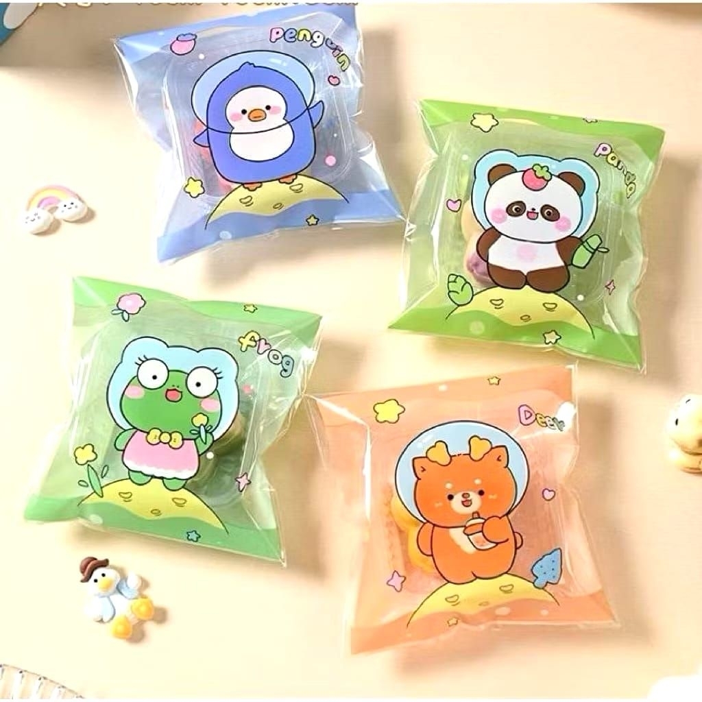 50 Pcs Plastik Cookies ll Plastik Kemasan Makanan Aksesoris ll Plastik OPP Motif