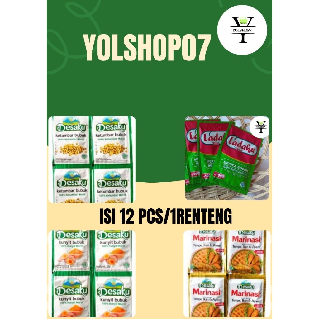 

Bumbu Desaku marinasi Dan ladaku bubuk