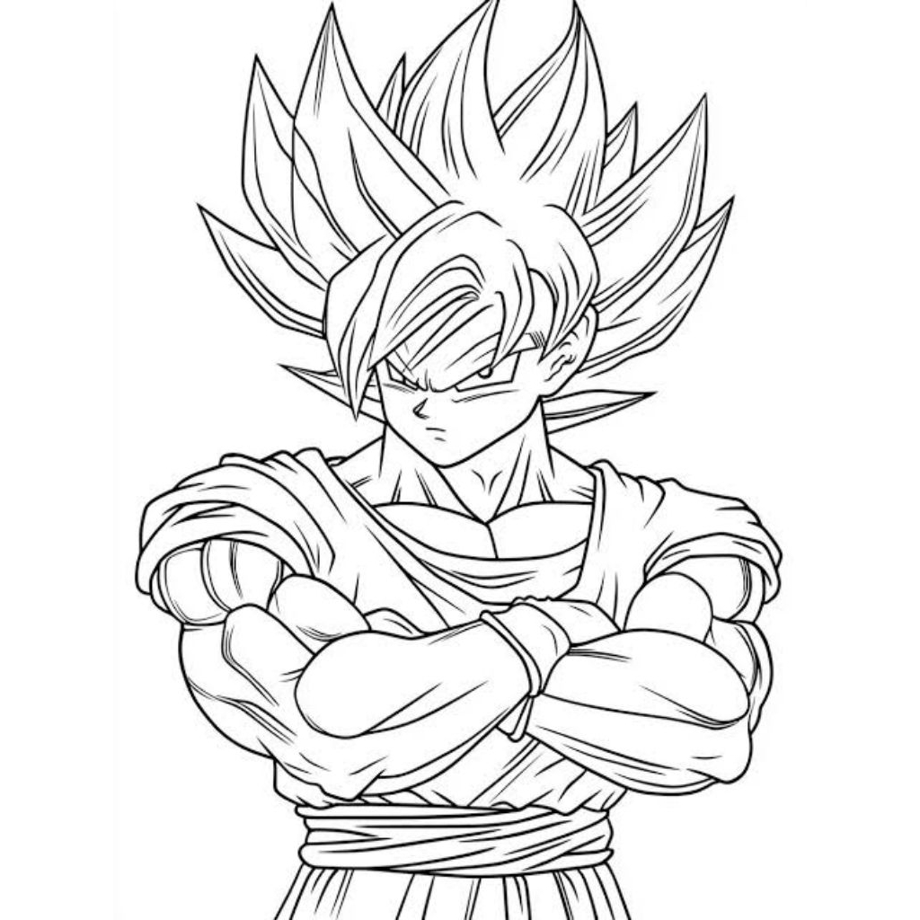 

30 Lembar Gambar Mewarnai Tema Dragon Ball Ukuran A5