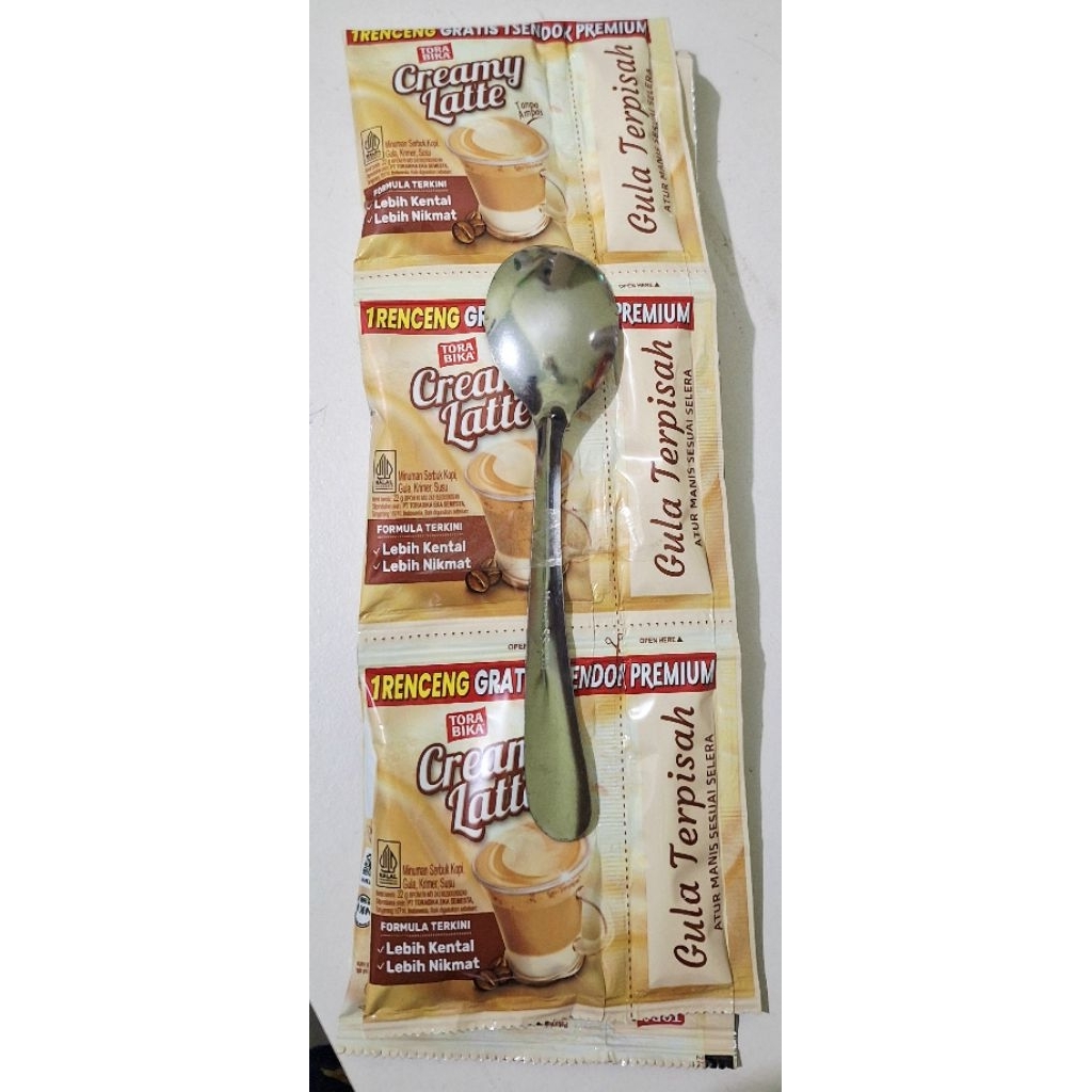 

kopi torabika creamy latte 1renteng isi 10