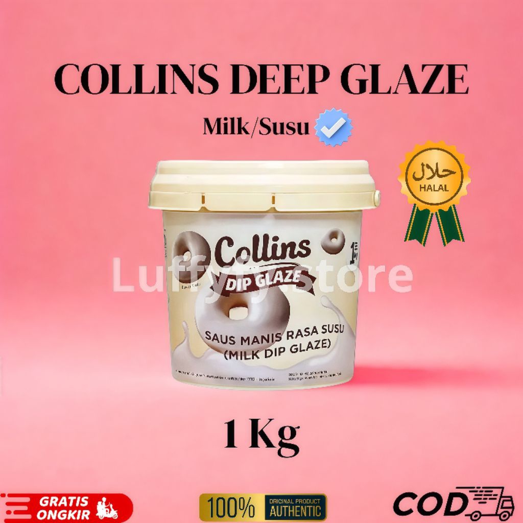 

Collins 1kg Glaze Viral Rasa Milk Susu Untuk Topping Donat