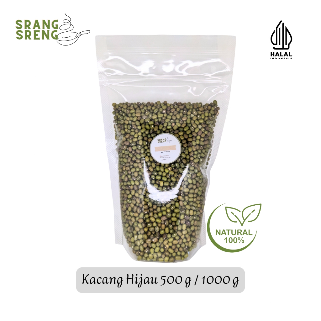 

Kacang Hijau 500 g & 1000 g | Kacang Ijo 500 gr & 1 Kg Kualitas Premium | Mung Bean