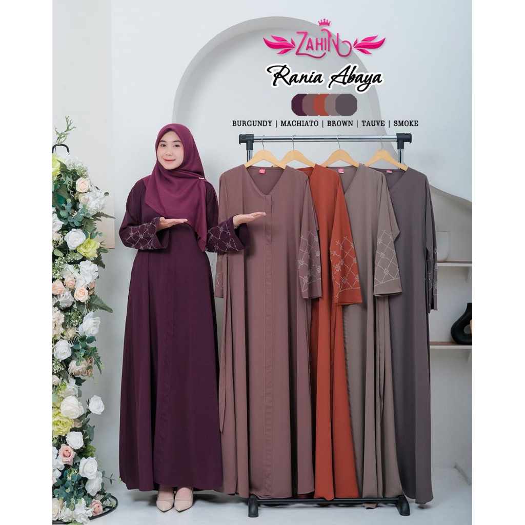 NAURA ABAYA //RANIA ABAYA//GAMIS PREMIUM//GAMIS TERBARU//BY ZAHIN COLECTION