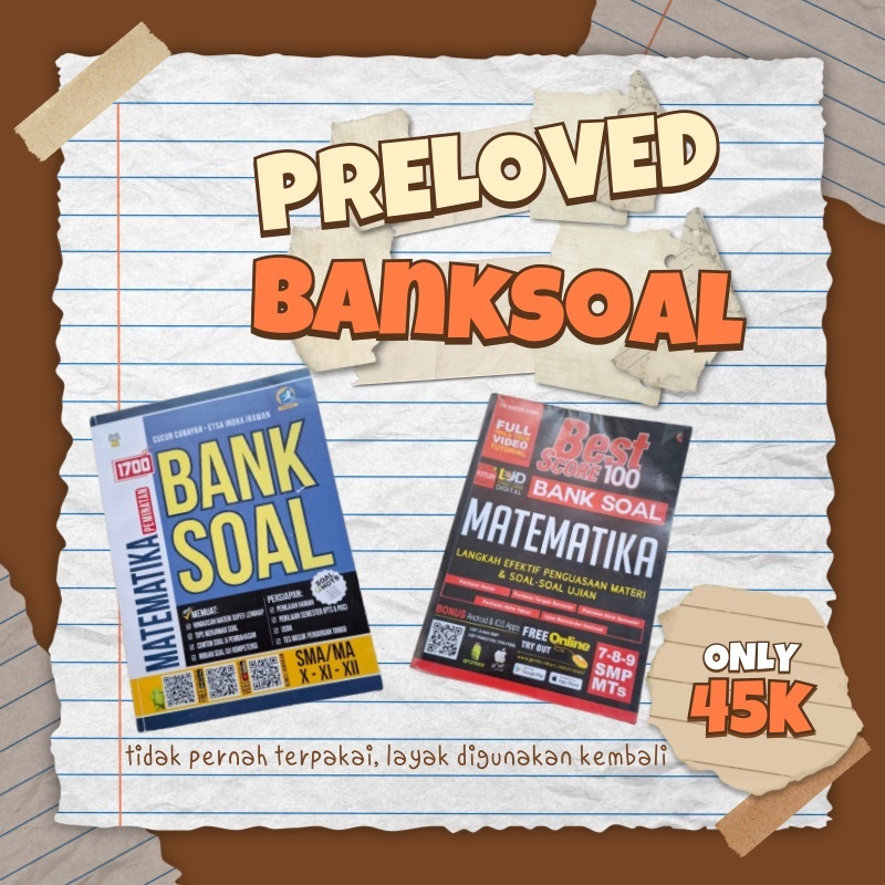 [preloved] buku bank soal matematika SMP dan SMA