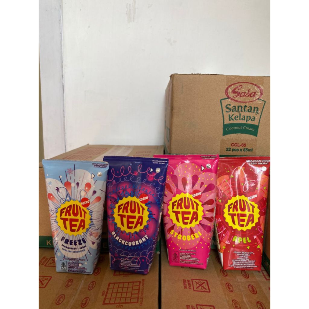 

fruit tea dpt 4 pcs rasa dikirim random