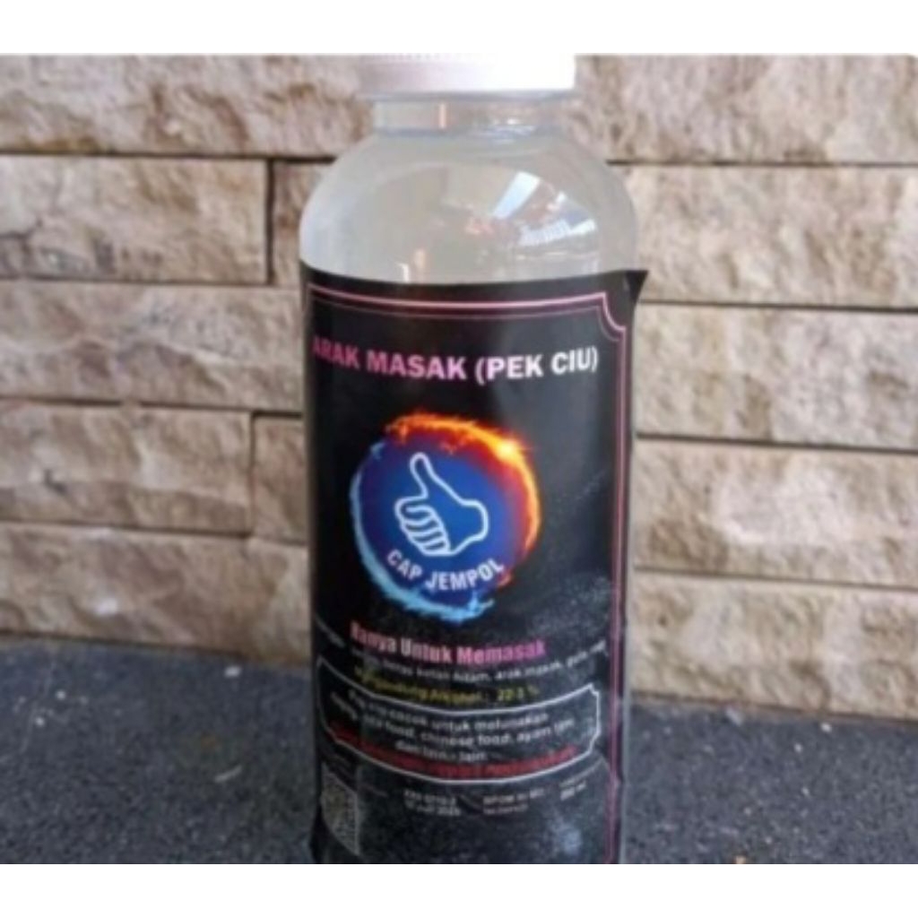 Pekciu-arak putih-anggur beras-300ml-arak masak-jempol