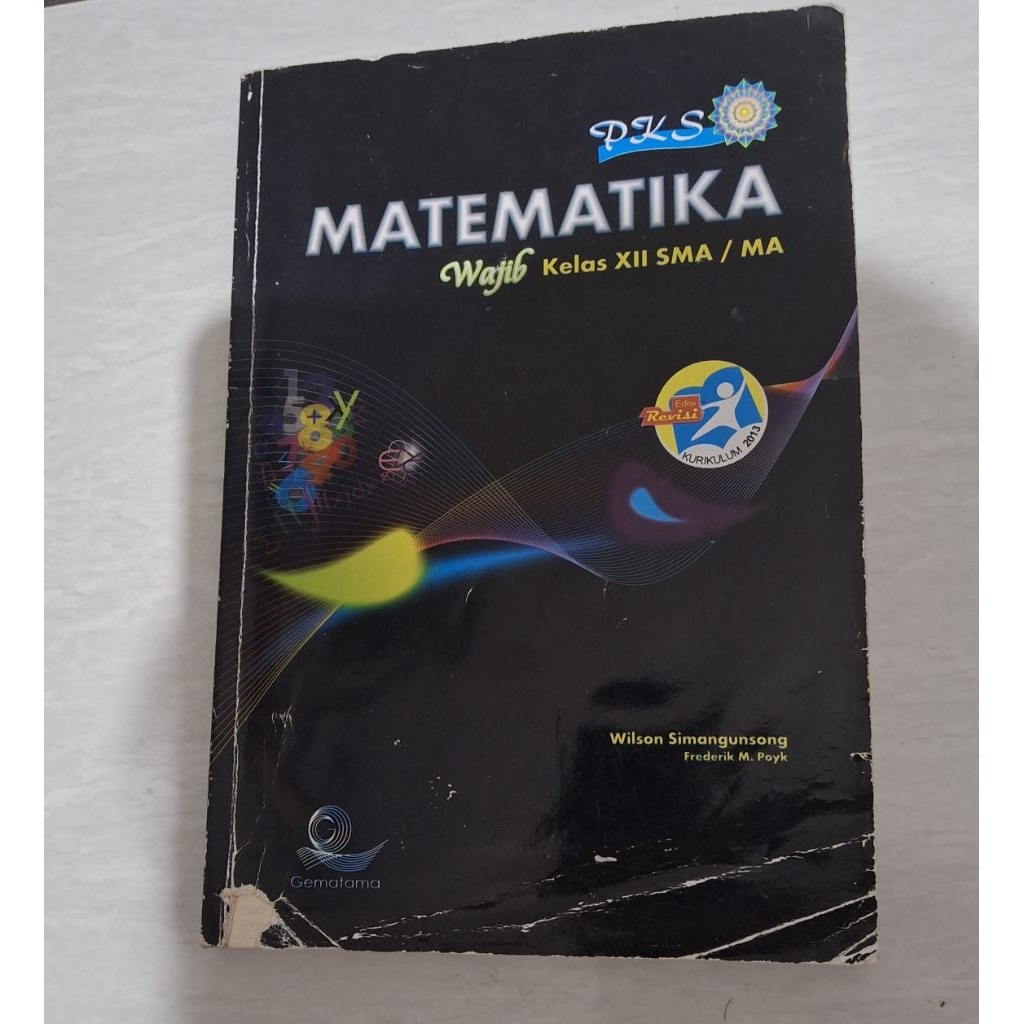 Buku matematika kelas 12 Gematama Defect