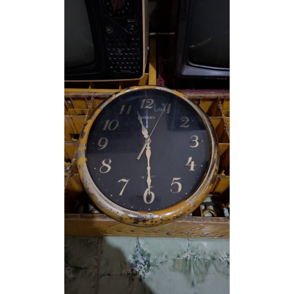 Jam dinding citizen 125rb display vintage jadul kuno lawas antik normal
