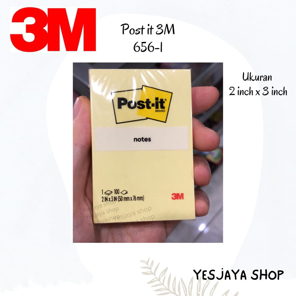 

{1 pc} Post it 3M 656-1 / 3M Post it 2 x 3 inch / 3M Post it Sticky Notes 656 Yellow
