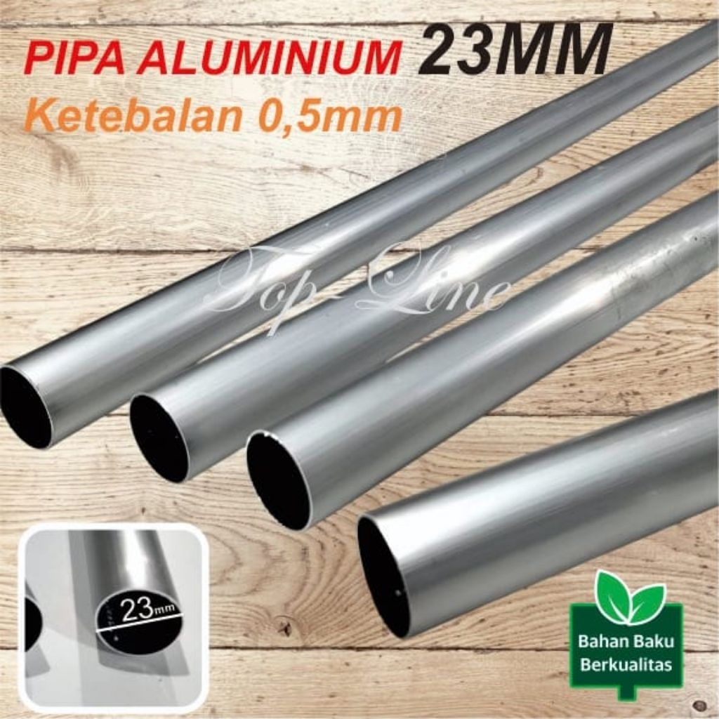 Pipa Bulat Pipa Aluminium Bulat Ukuran 23mm (2,3cm)