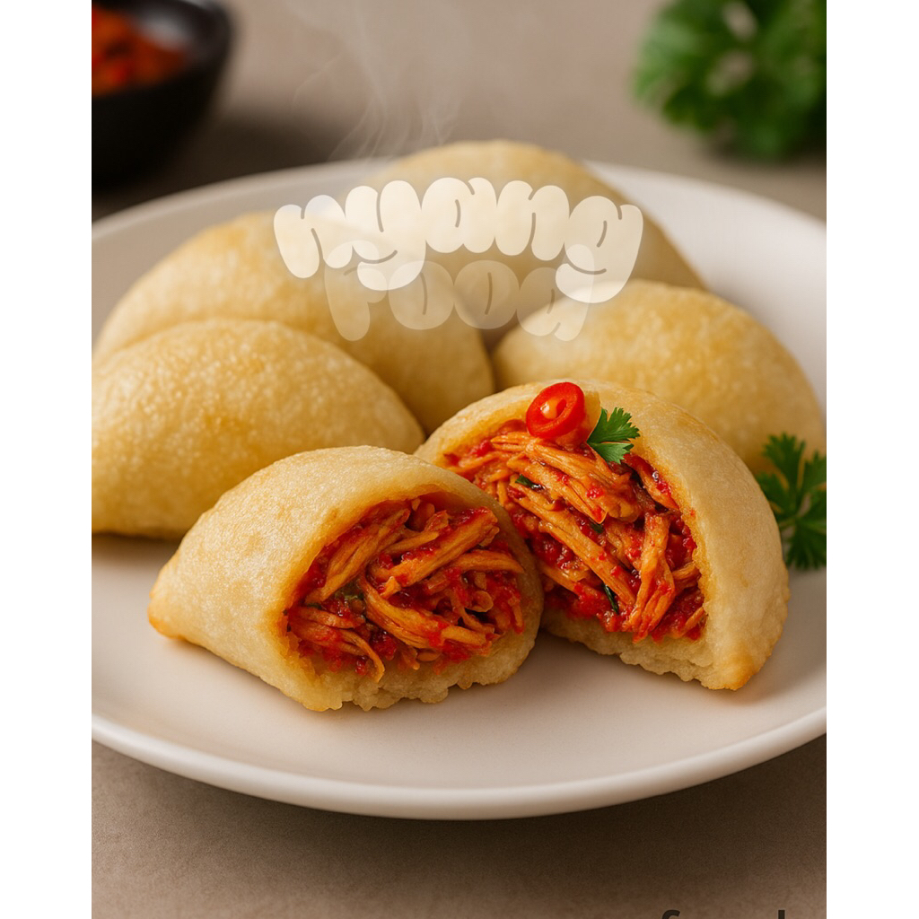 

Camilan Sehat Kekinian: Cireng Isi Keju Ayam Suwir Pedas Nyang.Food | Frozen Food Halal