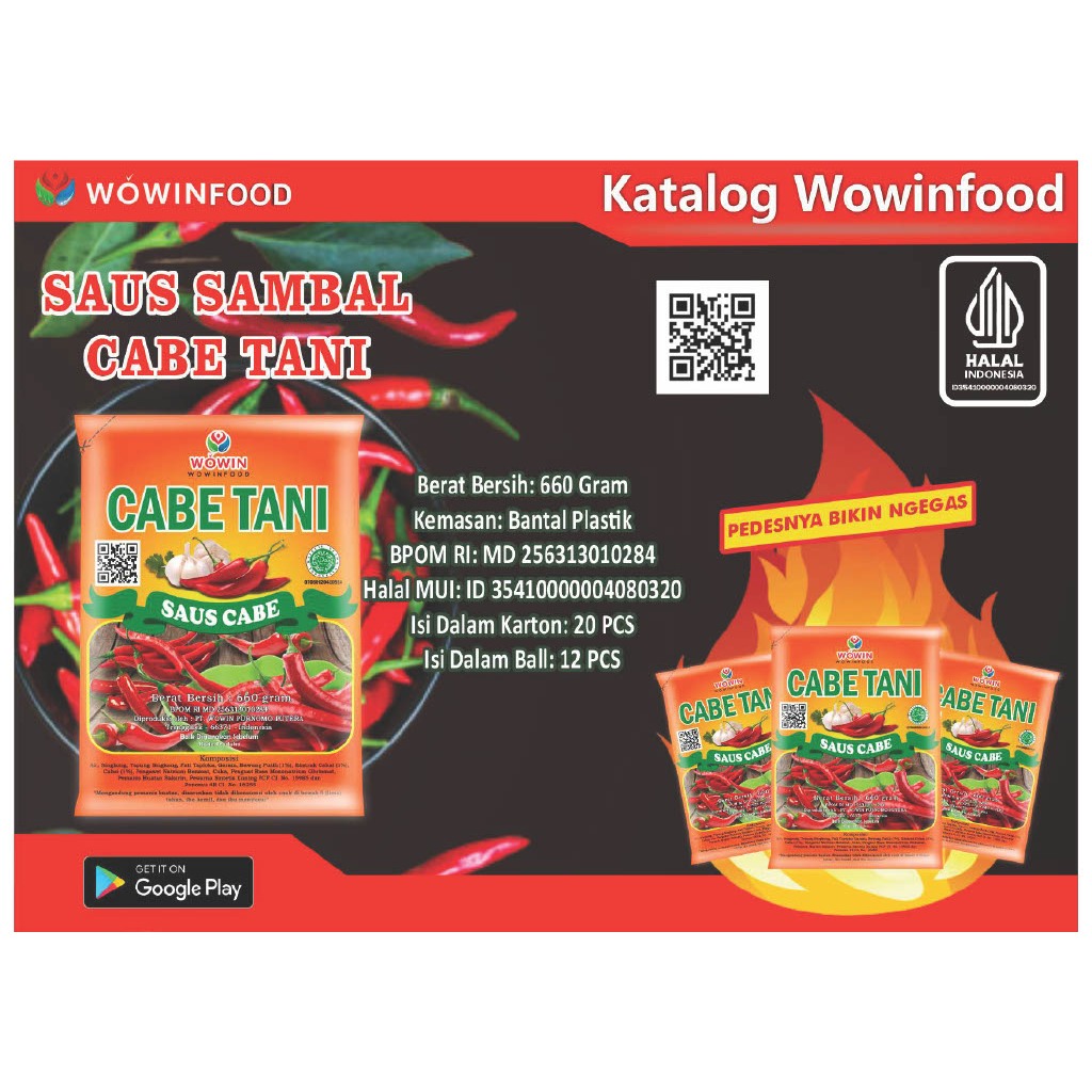 

CABE TANI SAUS REFILL 660GRAM