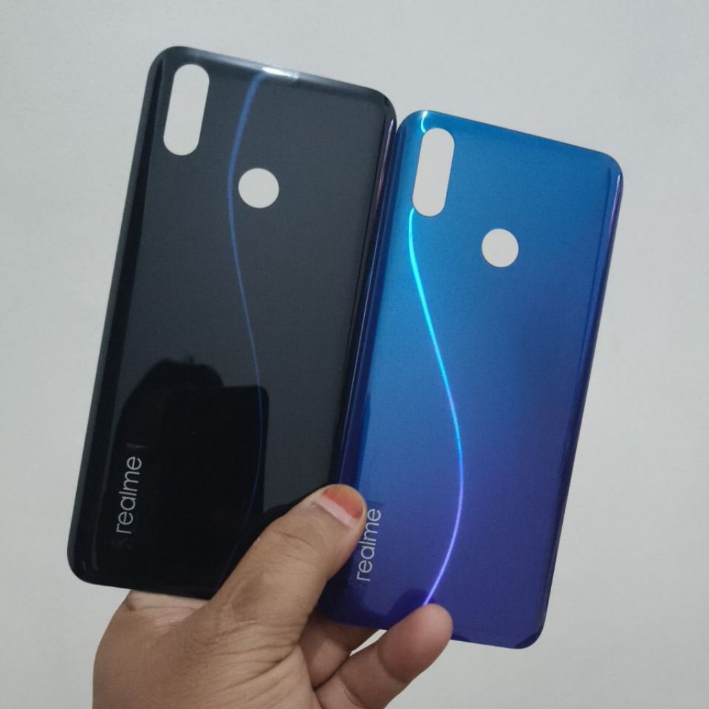 backdoor backcover tutup belakang tutup batre realme 3 pro