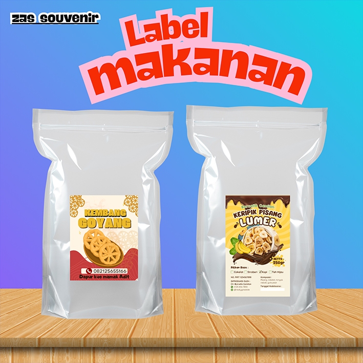 

Label Makanan Snack , Label Pemasaran , Snack , Keripik , Kerupuk , kertas merk