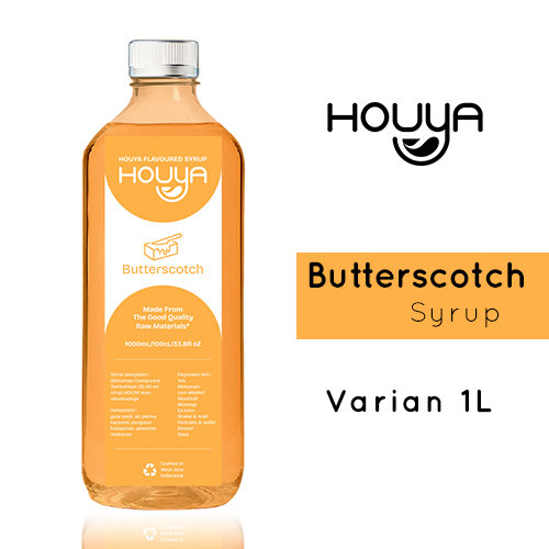 

Houya Butterscotch Syrup 1Liter - Sirup Rasa Butterscotch