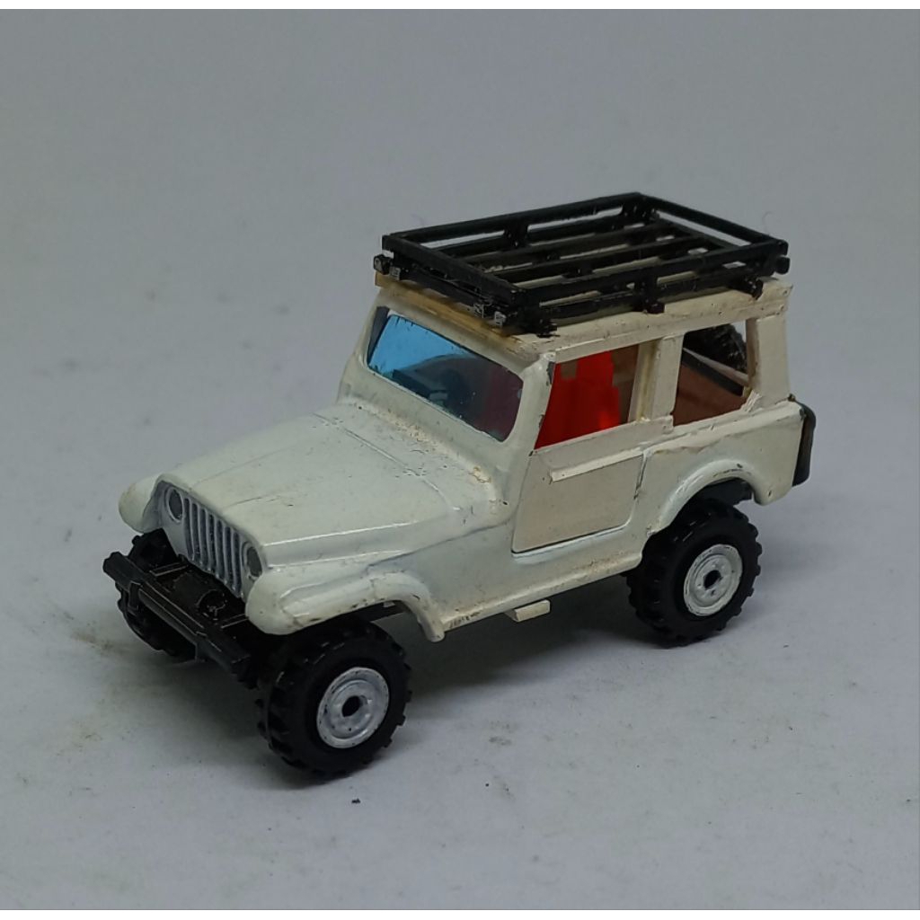 yatming yat ming jeep cj7 loose diecast custom 1/64 (t)