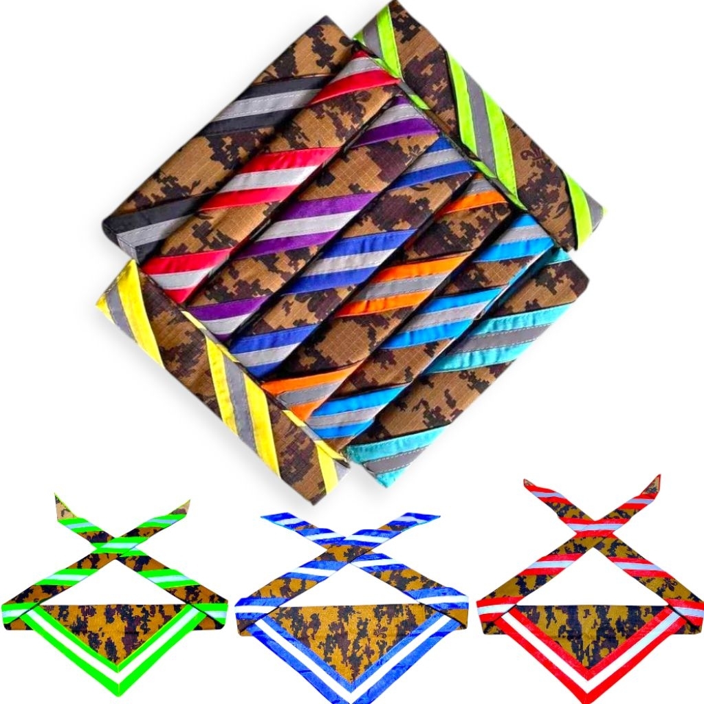 TERLARIS scraf loreng pramuka / scraf pramuka menyala / scraf cocok untuk anak pramuka