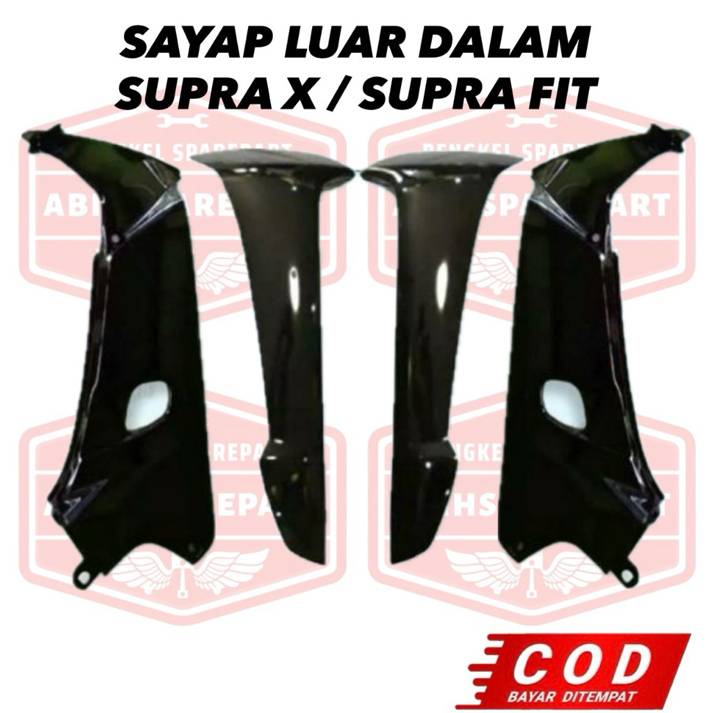Cover Sayap Body Depan Sayap Luar Sayap Dalem Motor Supra X Lama / Supra Fit