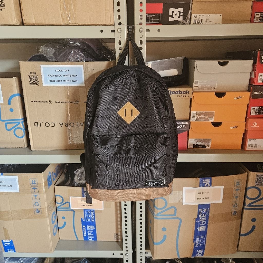 Tas Skechers Pria / SKECHERS BACKPACK / Tas Skechers Hitam / Tas Skechers Classic / Tas Pria Hitam