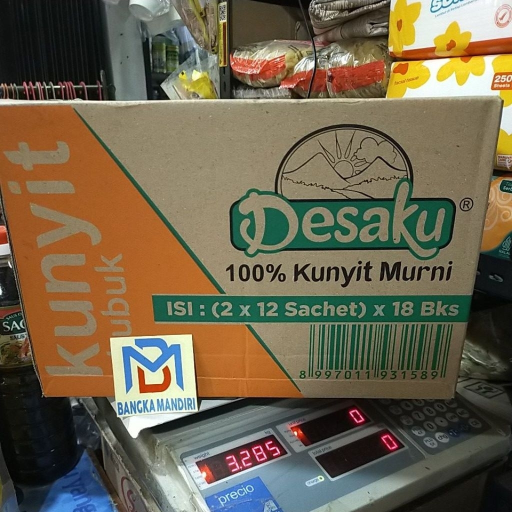 

kunyit bubuk desaku 1 karton [ kunyit murni ]