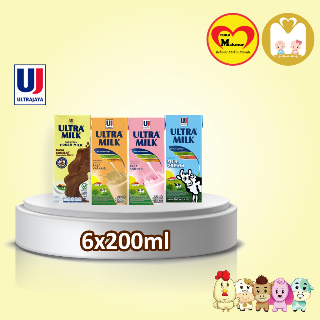 

Ultra Milk Rasa Coklat / Stroberi / Full Cream / Karamel 6 x 200ml (KHUSUS PENGIRIMAN INSTANT) / Toko Makmur BabyShop