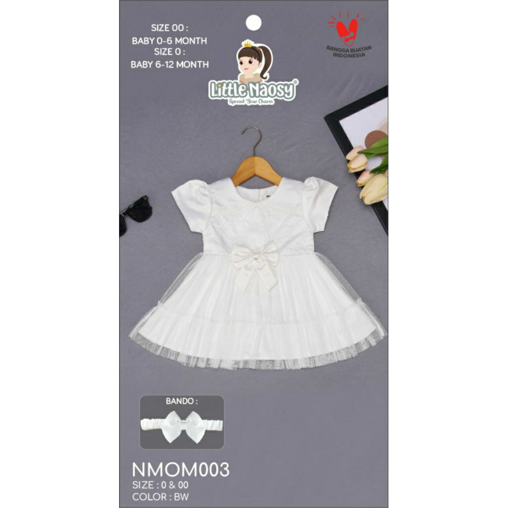 Dress Putih Organza Mix / Dress Putih Anak / Dress Tile Anak / Giftset Dress Anak Premium