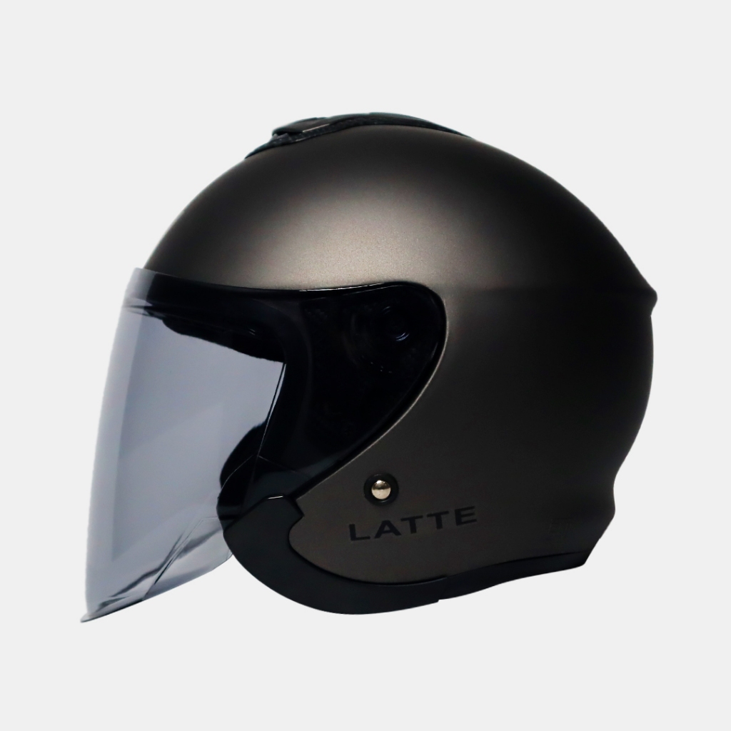 Helm Half Face JS LATTE POLOS/Helm Pria/Helm Cewek Cowok/Helm Keren/Sudah SNI/Helm SNI