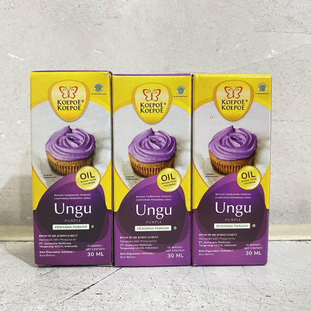 

Pewarna oil base UNGU koepoe koepoe 30 ml | pewarna oil base | pewarna makanan | pewarna kupu kupu