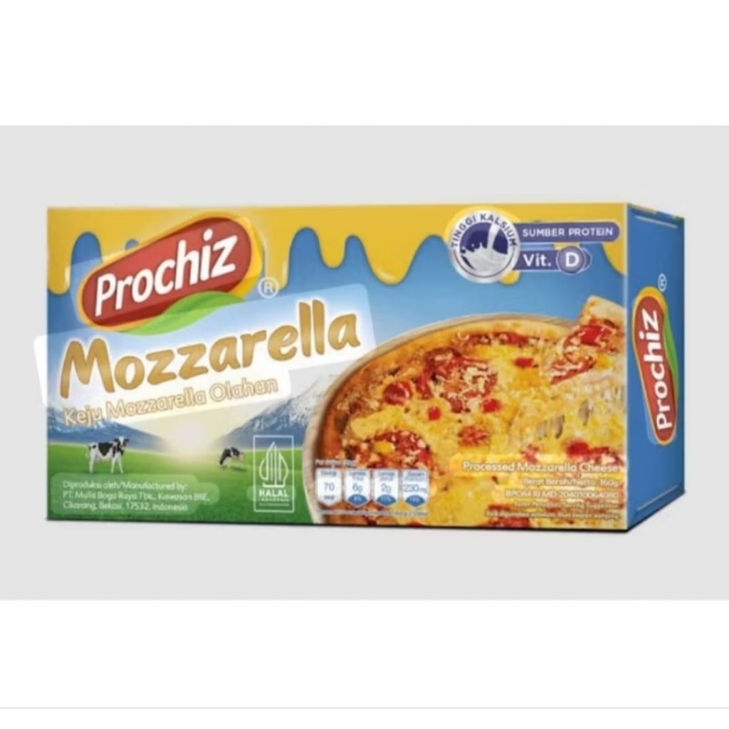 

Prochiz Mozzarella 160gr | Keju Mozzarella Olahan