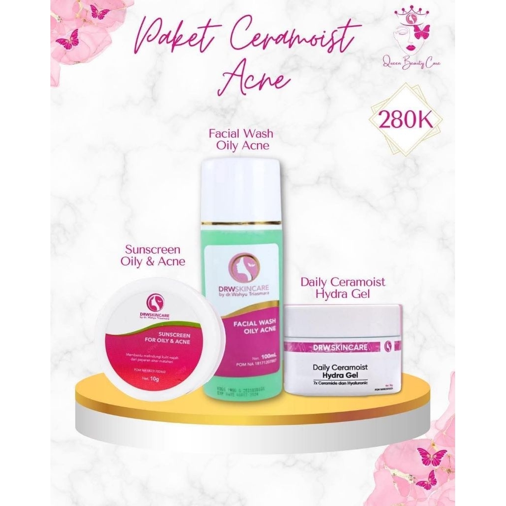 paket acne &  paket glowing careemoist drw Skincare