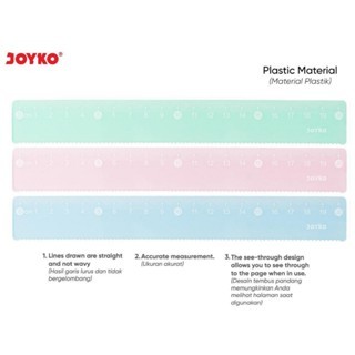

Ruler Joyko RL-PCO15 ( 15CM ) DAN RL-PCO20 (20CM)