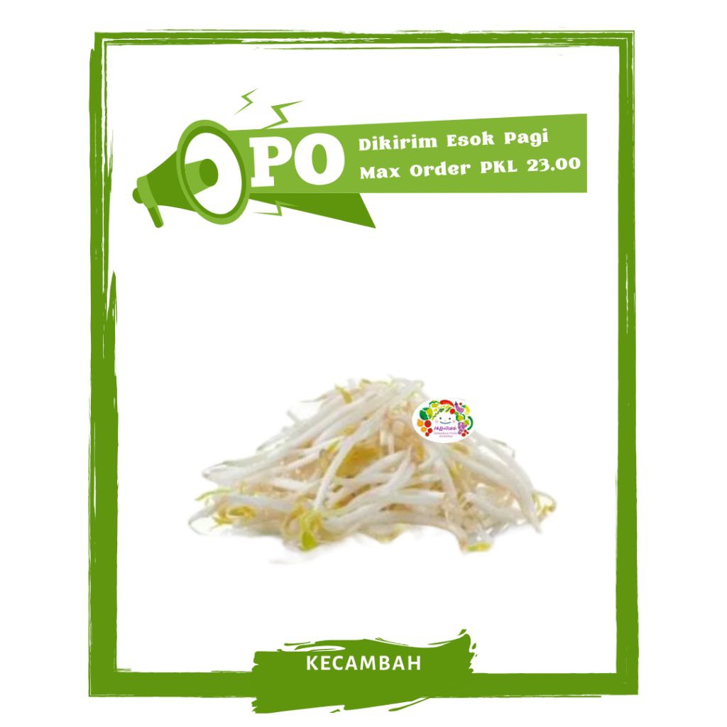 

Kecambah Panjang / Cambah / Tauge Moyashi / Kecambah Kedelai / Kecambah Pendek / Sayur Sayuran Segar PO Mallahrizwa