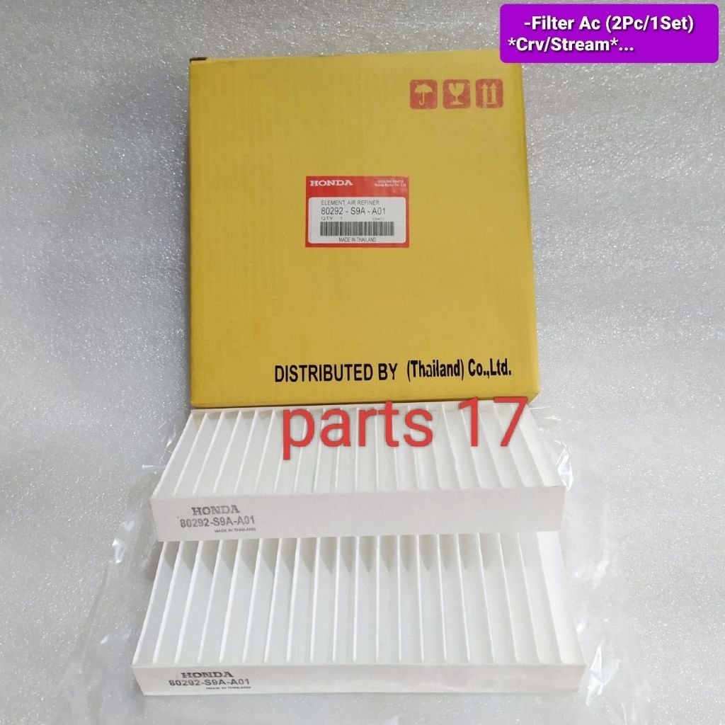 FILTER AC SARINGAN AC HONDA CRV GEN 2 STREAM S7 ASLI ORIGINAL 80292-S9A-A01
