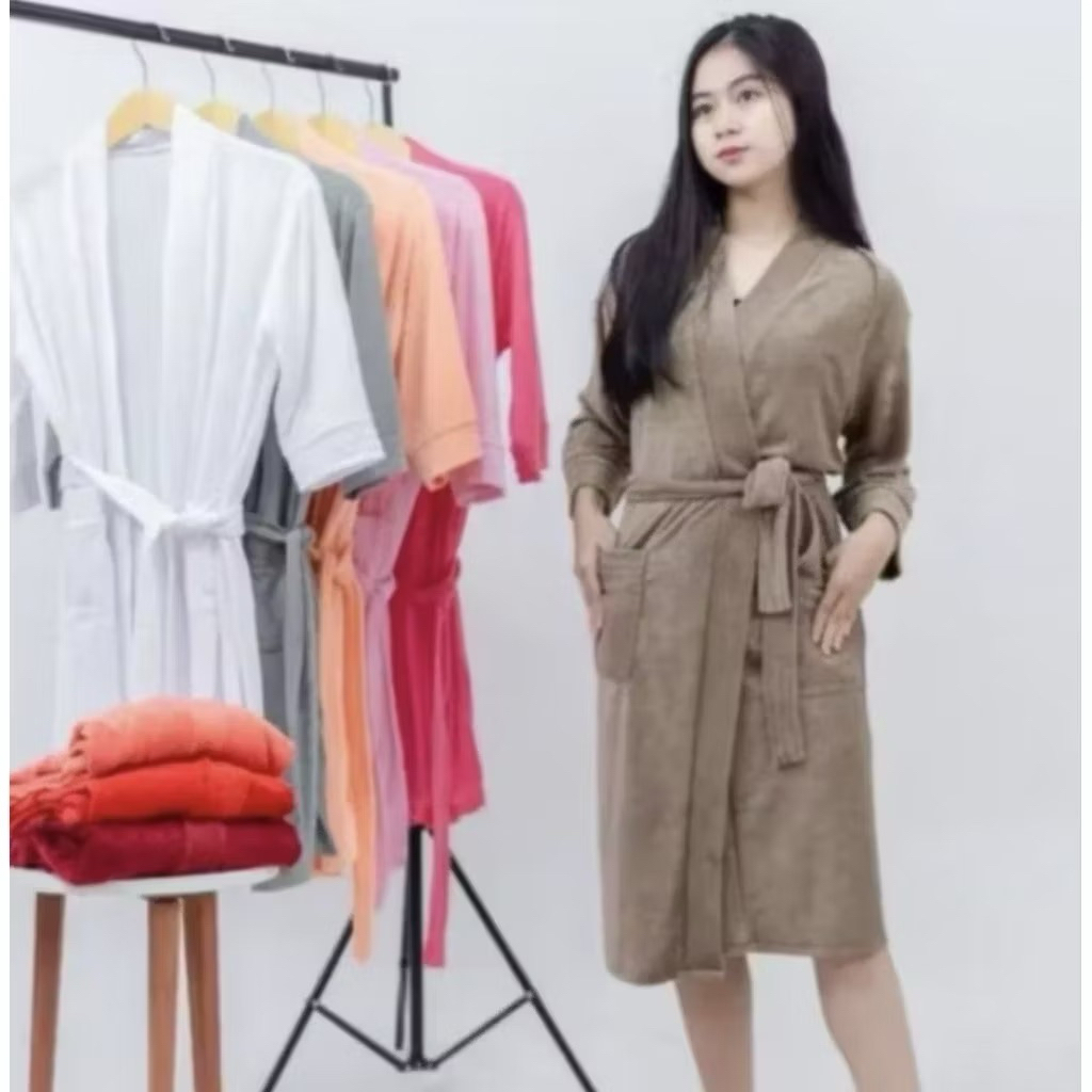baju mandi / handuk kimono bahan premium  UK dewasa.