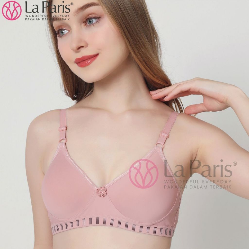 bra tanpa kat cup a-b ukuran 40 kait 3 busa push up bahan cotton lembut
