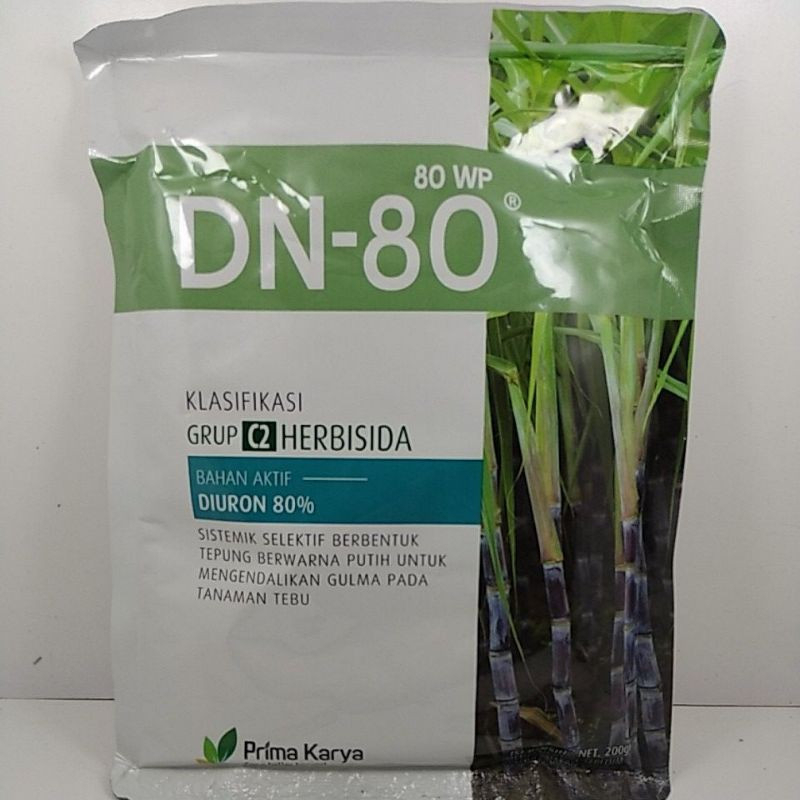 Herbisida  DN-80 80WP (DIURON 80 % ) sistemik selektif 500 g pengendali gulma pada tebu, nanas dan s