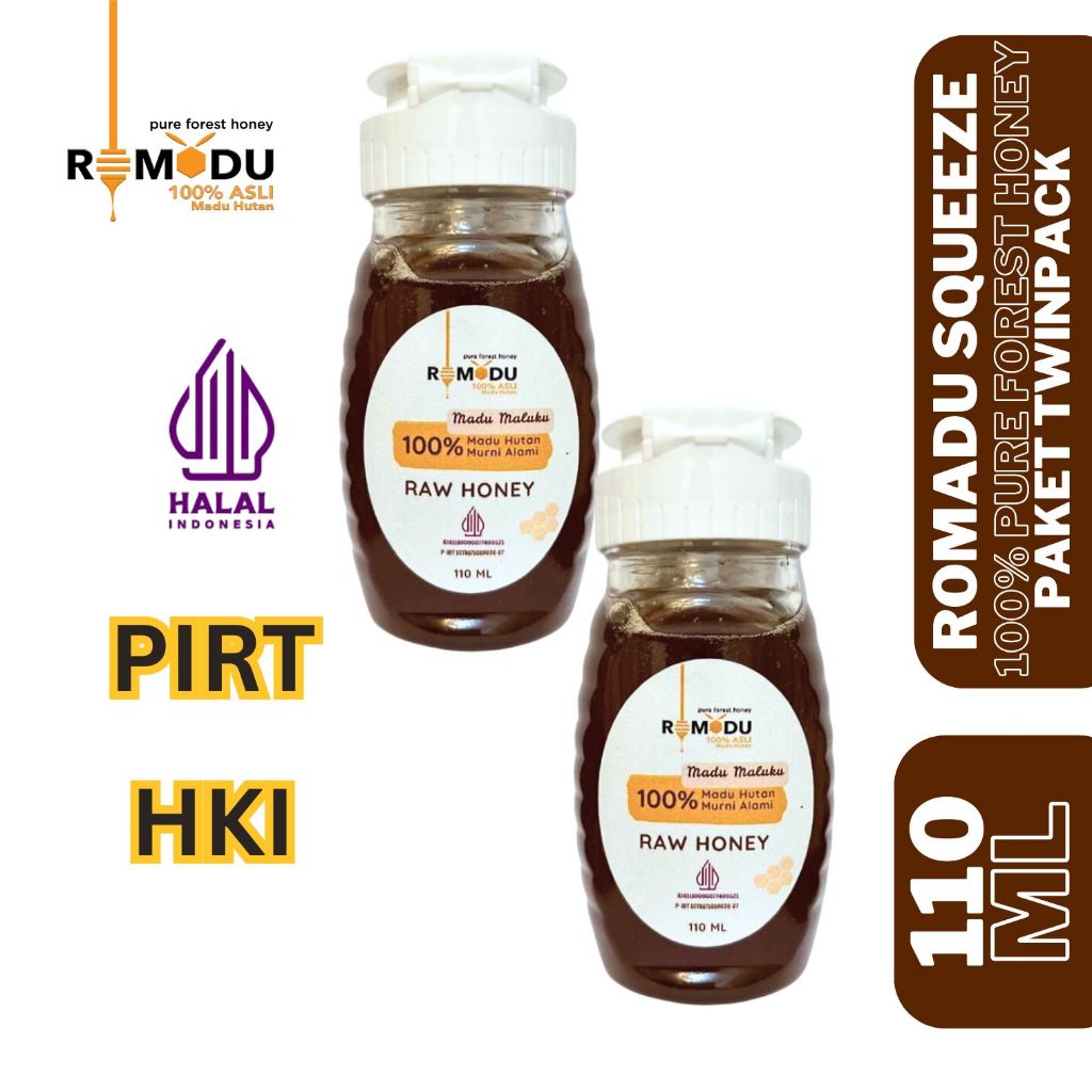 

Romadu Squeeze Madu Hutan Murni Paket Twinpack 110 ML