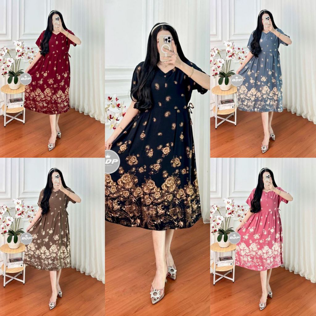 Daster Chibi Motif Elsa Resleting Dada Bahan Rayon Tebal Bdp