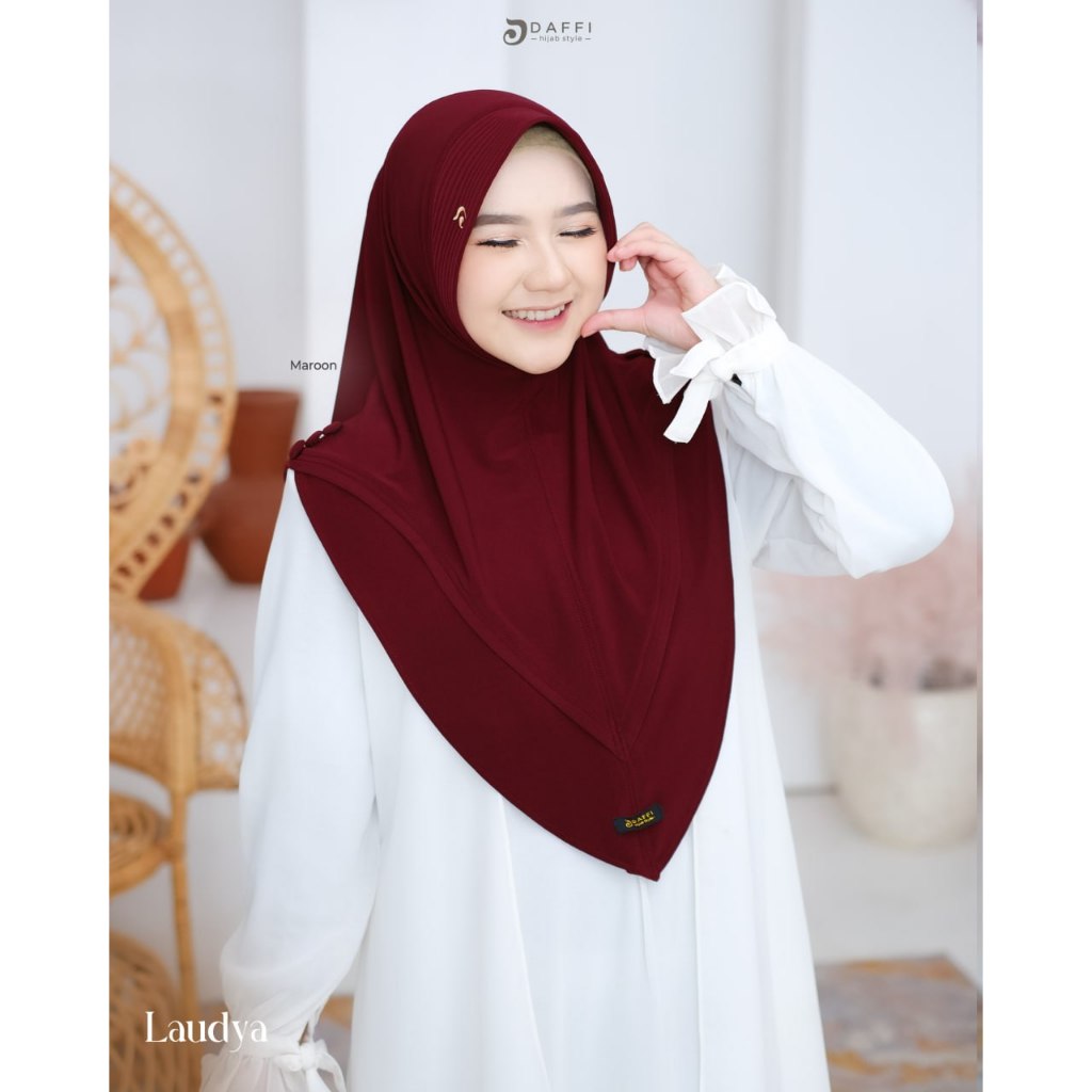 Daffi Hijab Laudya Series Hijab Instan Bahan Jersey Parfum