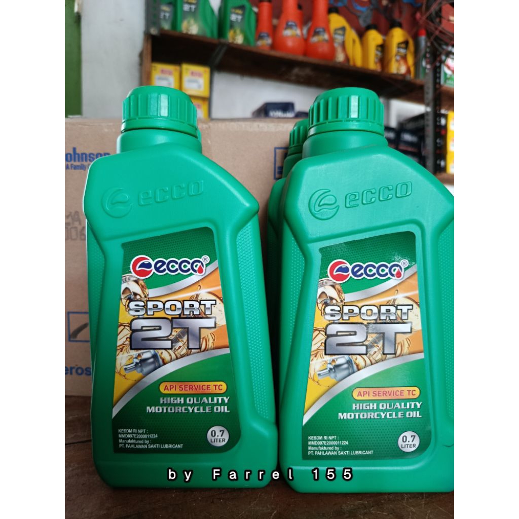 OLI ECCO SPORT 2T /OLI SAMPING ECCO SPORT 2T ORI /OLI SAMPING MURAH (tidak wangi)
