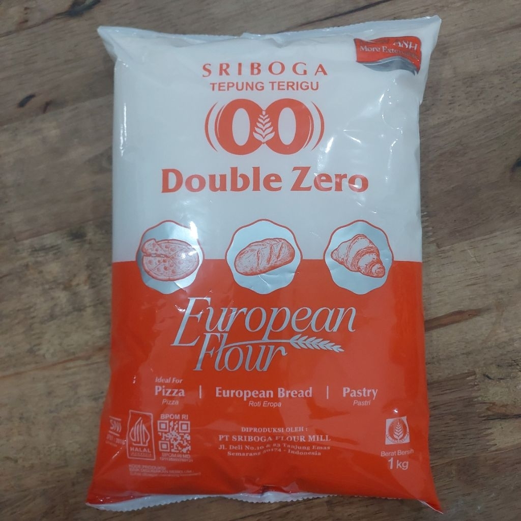 

TEPUNG TERIGU DOUBLE ZERO 1 KG / TEPUNG PASTRY / TEPUNG PIZZA