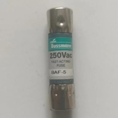 Fuse BAF 5A 250V Fast Acting Original Bussmann BAF 5A 250V