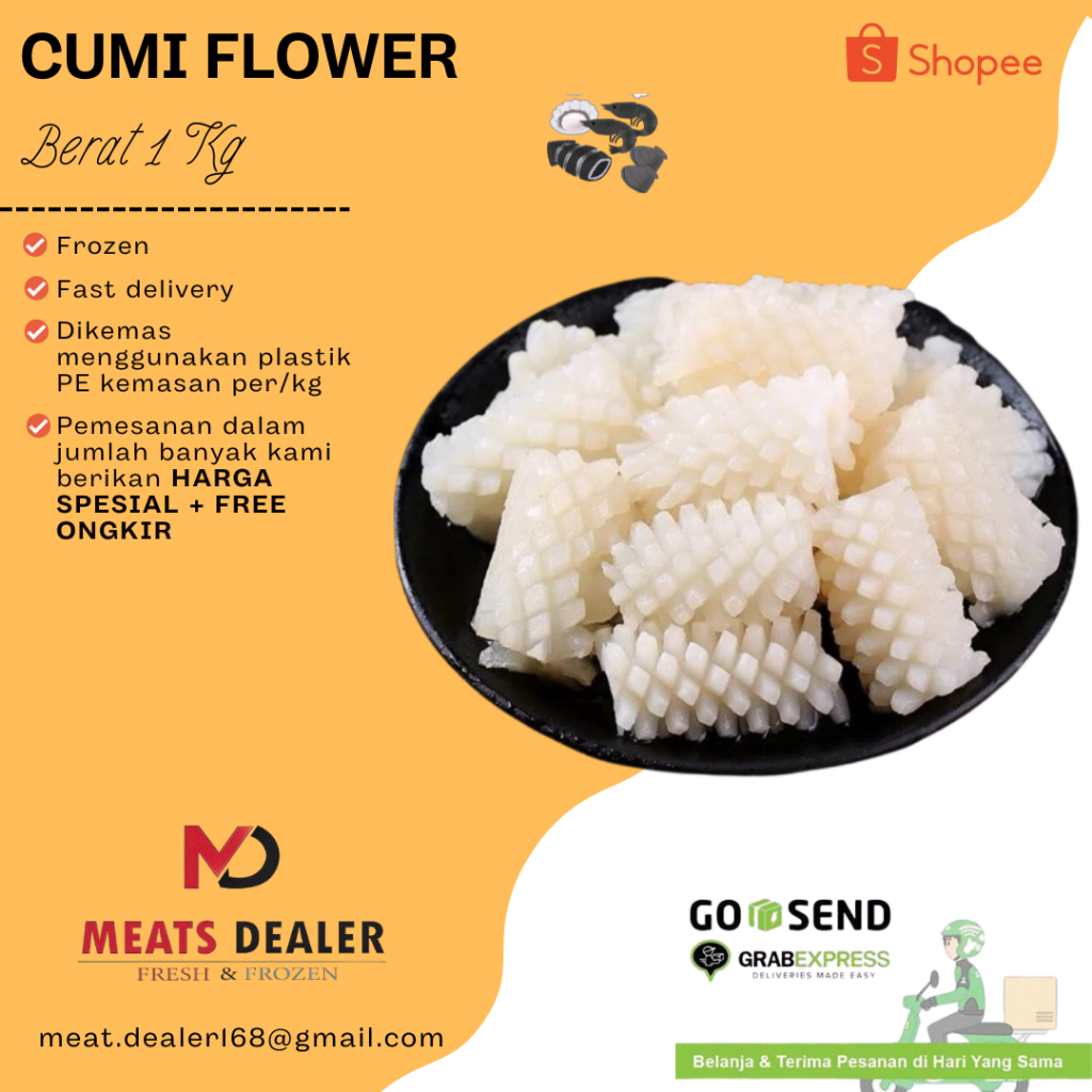 

Cumi Flower / Cumi Calamari Flower 1 Kg